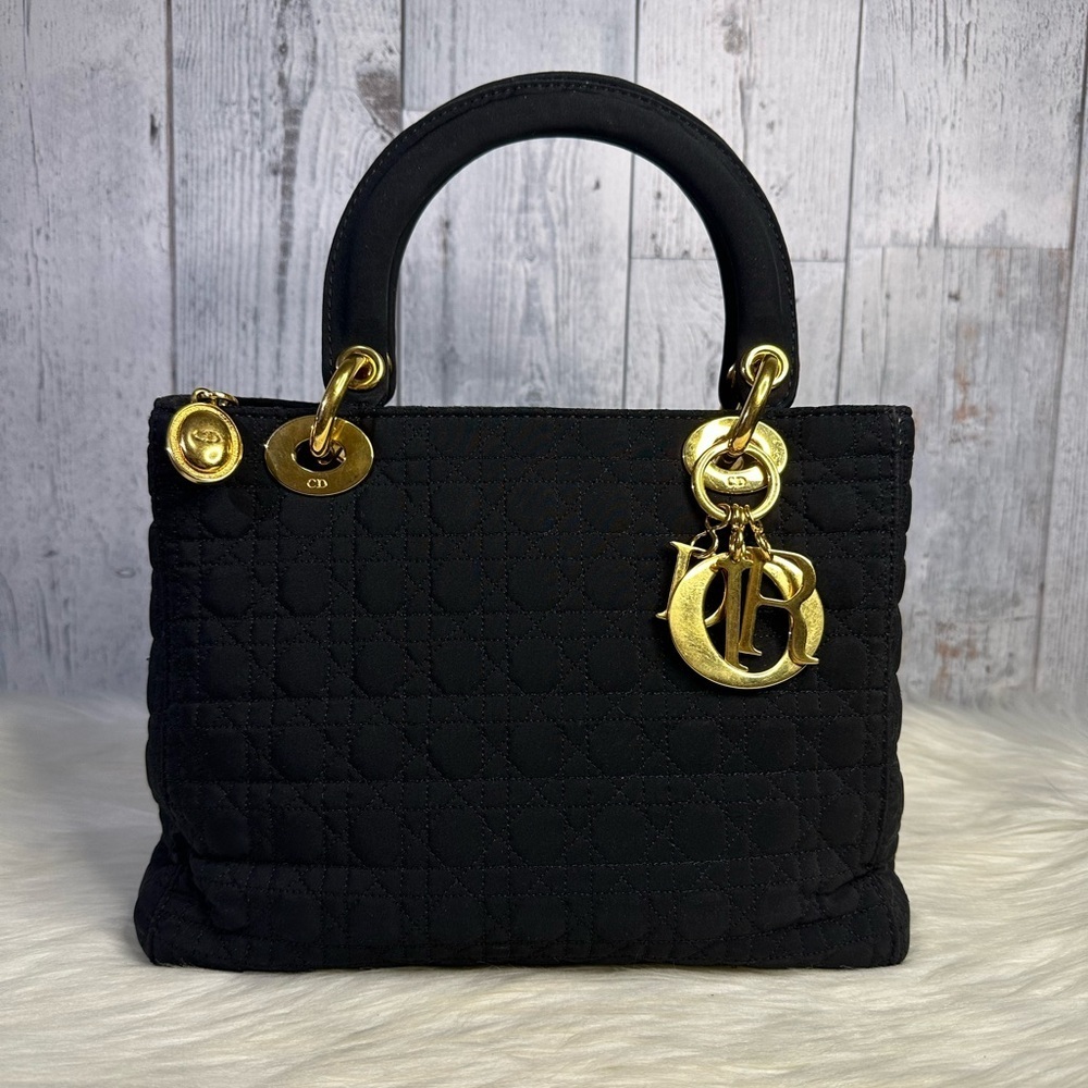 DIOR lady nylon bag in black